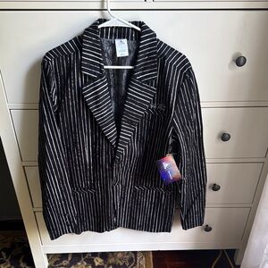 Disney Black and White Striped Jacket